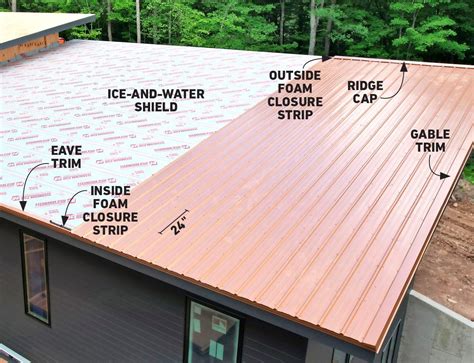 build a metal roof house|correct way install metal roofing.